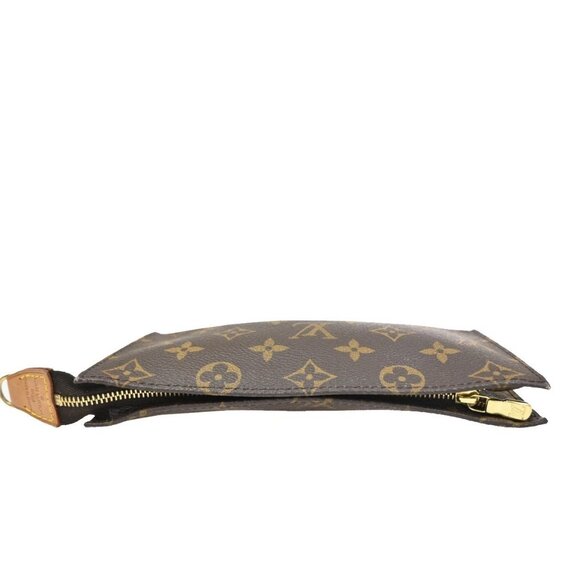LOUIS VUITTON Logo BUCKET GM Pouch Bag Monogram Leather Brown France 60ZA160 - Picture 5 of 13